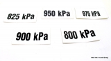Označenie tlaku 900 kPa