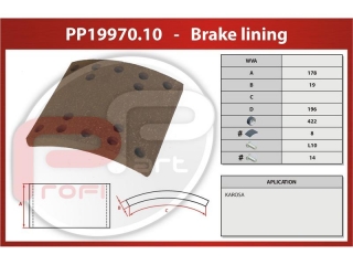 Obloženie brzdy 422x178x19-KAROSA v6